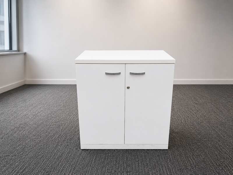 White 3-drawer mobile unit with wheels.