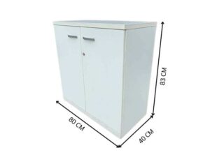 White 3-drawer mobile unit with wheels.