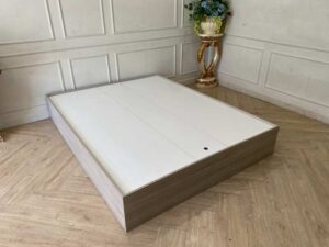 5-foot wooden bed, gray_WU47Z475DH