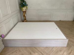 5-foot wooden bed, gray_WU47Z475DH
