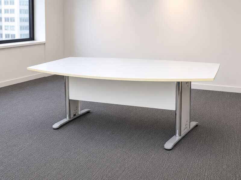 White Office Meeting Table
