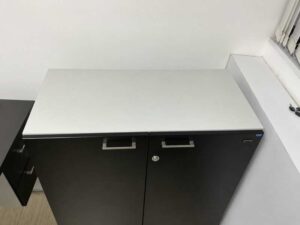 SOHO Brand 2-Door Filing Cabinet (Black)
