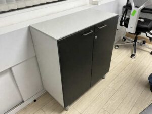 SOHO Brand 2-Door Filing Cabinet (Black)