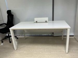 Office desk with white partition (2)
