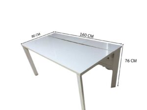Office desk with white partition (2)