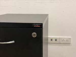 Furnine 2-Drawer Filing Cabinet (Black)