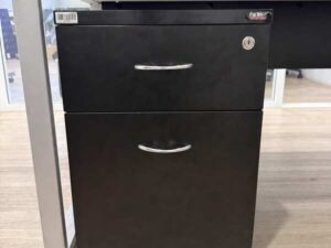 Furnine 2-Drawer Filing Cabinet (Black)