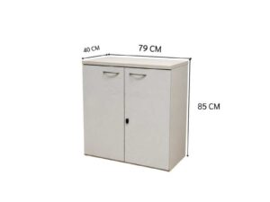 White 2-Door Office Cabinet Logiga(17)