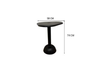 Modern-style black side table