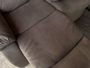 3-Seater Sofa with Soft Brown Fabric Upholstery (1)