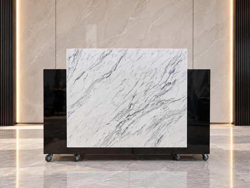 Reception Counter (Wood & Marble Pattern) (1)